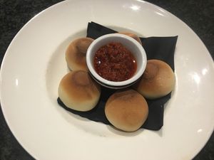 Gluten-free dough ball with harissa dip at Milano in Killarney