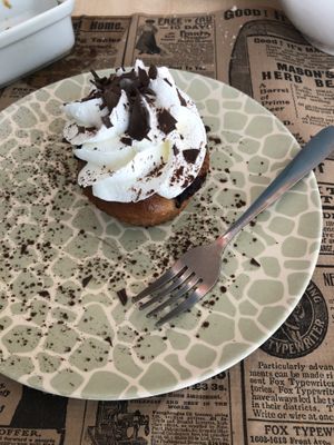 The only picture i took unfortunately 😅 the dessert 🧁   at Plan Bakery Cafe in Tenerife