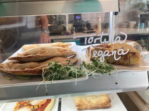 Tortilla vegana at Plan Bakery Cafe in Tenerife