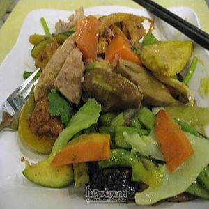 Plate of food at Harvester in Hong Kong Island