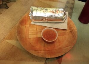Burrito at Laughing Planet Cafe in Bloomington