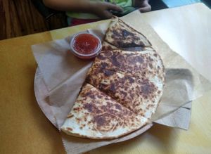 Quesadilla  at Laughing Planet Cafe in Bloomington