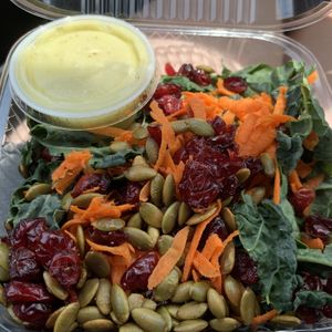 Highway to Kale salad (minus cheese) at Laughing Planet Cafe in Bloomington
