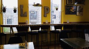 Great vibe at Laughing Planet Cafe in Bloomington