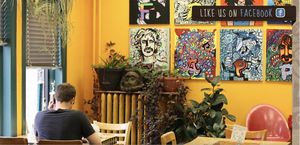 More ambiance  at Laughing Planet Cafe in Bloomington