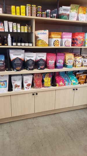 Snacks at SunLife Organics in West Los Angeles