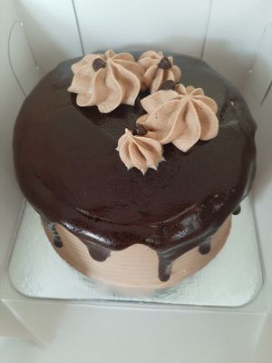 Mocha drop cake at Delicielo in Makati