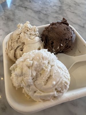 Back is Sticky Buns & Texas Sheet Cake. Front is Lemon Bar  at Jeni's Ice Creams - 12th Ave in Nashville
