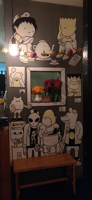 Inside at Tea Recs in Guadalajara