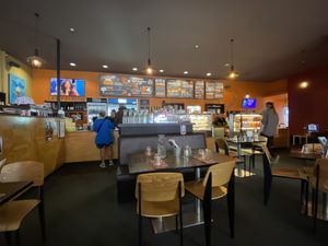 Inside cafe at Full of Beans Cafe in Franz Josef Waiau