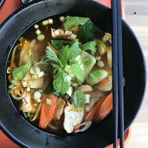 Spicy Pho with Tofu  at Sandwich Saigon Vegetarian - Cloud Kitchen in Central Singapore