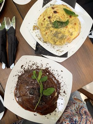 Savory and Sweet Pancakes  at Butterflies and Hurricanes in Thessaloniki