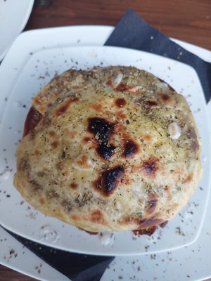 Savory pancakes at Butterflies and Hurricanes in Thessaloniki