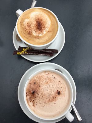 Mit sojamilch at Schwarzer Walfisch  in Heidelberg