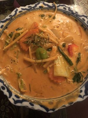 Red curry at Siam House in Bloomington