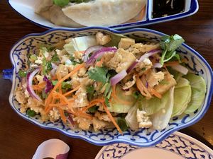 Tofu salad- yummy! 😋  at Siam House in Bloomington