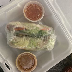 Thai salad rolls with tofu  at Siam House in Bloomington