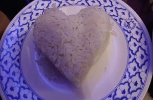 Love the rice shape... at Siam House in Bloomington