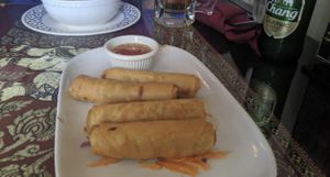 Spring rolls  at Siam House in Bloomington