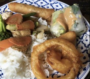 Buffet plate! at Siam House in Bloomington