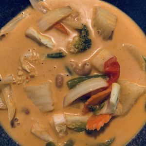 Curry - coconut milk only! Vegan. at Siam House in Bloomington