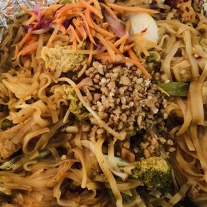 Pad Thai, minus egg.  at Siam House in Bloomington