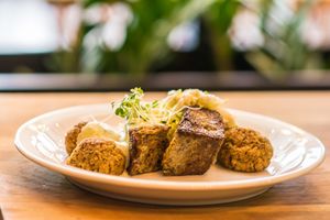 Different lunch with a soup of the day everyday.  at Tel Aviv Urban Food in Lodz