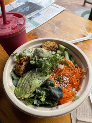Falafel Salad 😀  at Superfood Bar in Denver