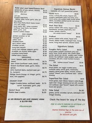 You can see from this picture that they are 100% Organic, Vegan, and Gluten Free. at Superfood Bar in Denver