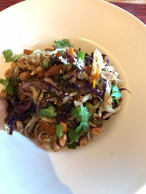 Vegan Noodle Stir Fry at Bocanada in El Calafate
