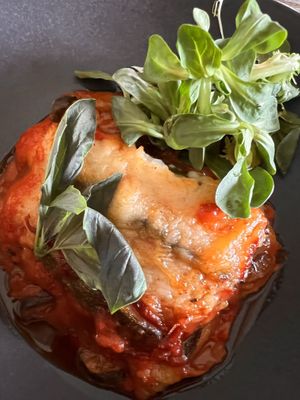 Végan Moussaka  at Le Caillau in Vire-sur-lot