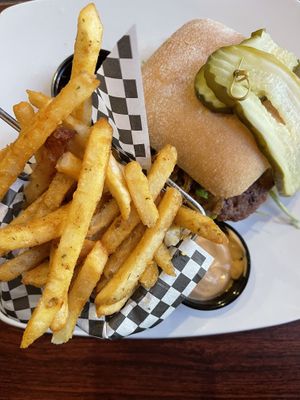 Beyond Burger with Fries  at Tohono Chul in Tucson