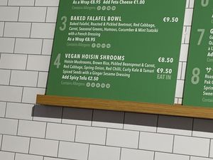 Vegan option at Sprout & Co - Baggot St in Dublin