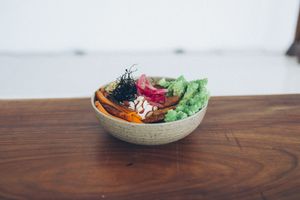 Sisa - seasonal plantadelic powerhouse bowl at Kucha in Ljubljana