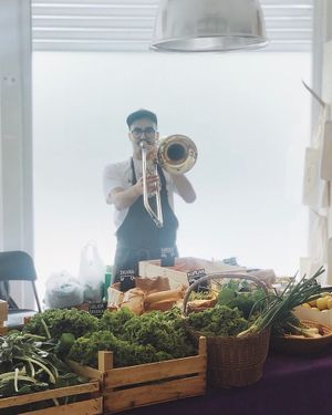 Brunch and market every Saturday with ecological farmers.  at Kucha in Ljubljana