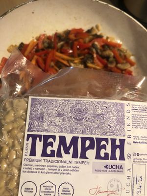 their tempeh is really awesome at Kucha in Ljubljana