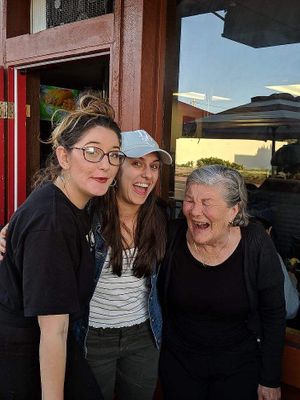 That’s Eddie on the right- always laughing!  at La Colombiana in San Clemente