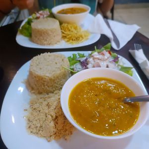 Bobó de cogumelos e strogonoff. at Bistro Vegano in Niteroi