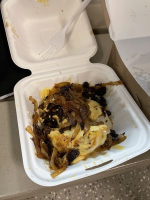 Loaded pierogi   at V Food Spot in London