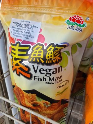 Vegan Fish Maw ~ Circuit Breaker Period Phase 2 at Friendly Vegetarian Food Supplier 善缘 - Pasir Panjang in Central Singapore
