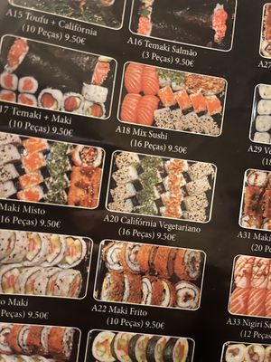 Menu  at Lapamaki in Porto