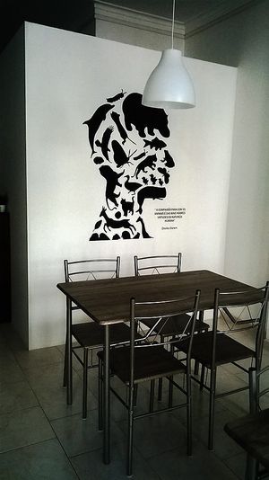 Head wall. at Fast Vegan in Castelo Branco