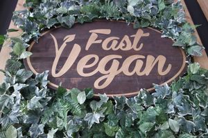 Nice inside logo at Fast Vegan in Castelo Branco