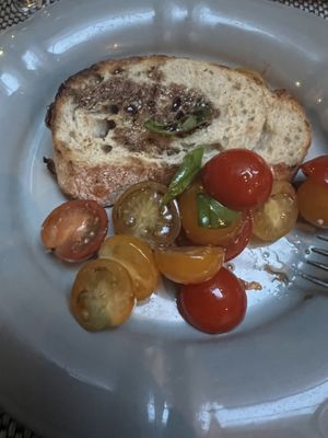 Tomato starter was delicious & fresh  at Puro 4050 in Porto