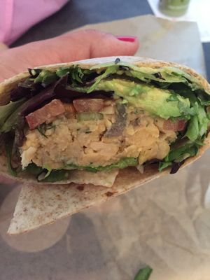 Chickpea wrap at Rustic Cosmo Cafe in Toronto