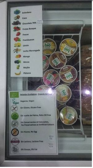 Vegan Gluten Free Ice Creams  at Love Organic Ecotienda in Arroyo De La Miel