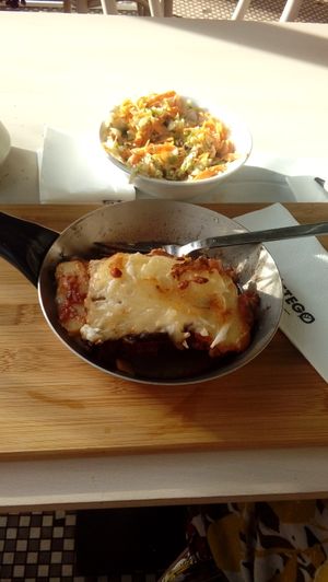 lunch at Takzetego Wege Bistro in Lodz