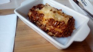 Lasagne at Takzetego Wege Bistro in Lodz