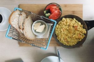 Scrambled tofu  at Takzetego Wege Bistro in Lodz