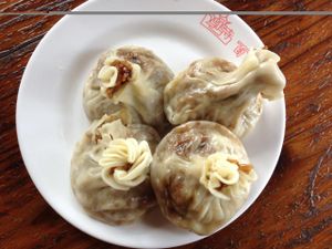 rice dumplings at Ji Ming Temple Vegetarian Diet in Nanjing